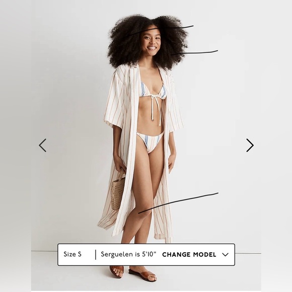 BRAND NEW Madewell Lightestspun Cover-Up Maxi Shirtdress. Never before worn. NWT - Picture 2 of 7